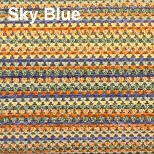Maryland Bohemian Boho Chic Fabric in Sky Blue